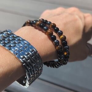 Triple Protection Bracelet Set of 2! New 6mm